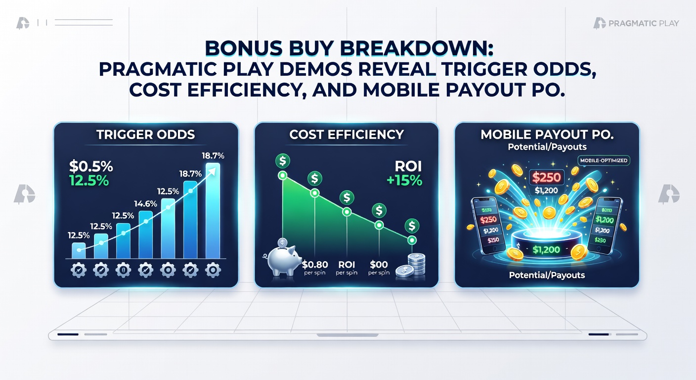 Data chart from Pragmatic Play demo analysis displaying bonus buy ROI curves versus organic trigger frequencies in high-volatility slots