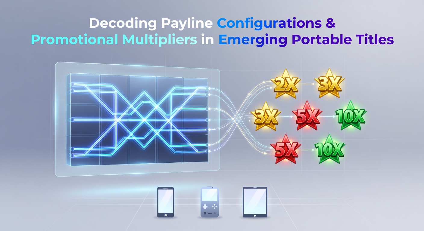 Diagram showing various payline configurations overlaid with multiplier indicators in a mobile slot interface