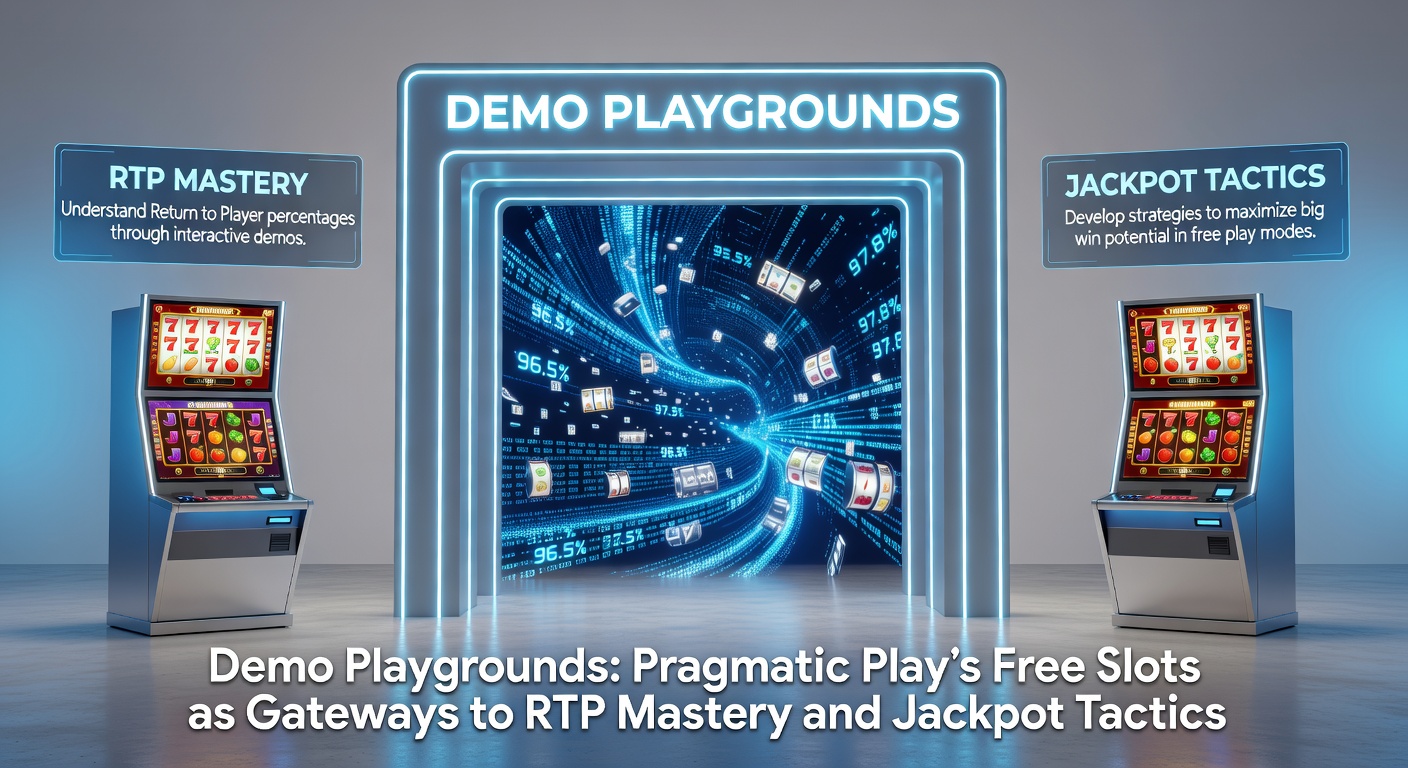Vibrant screenshot of a Pragmatic Play demo slot interface showing spinning reels and RTP display