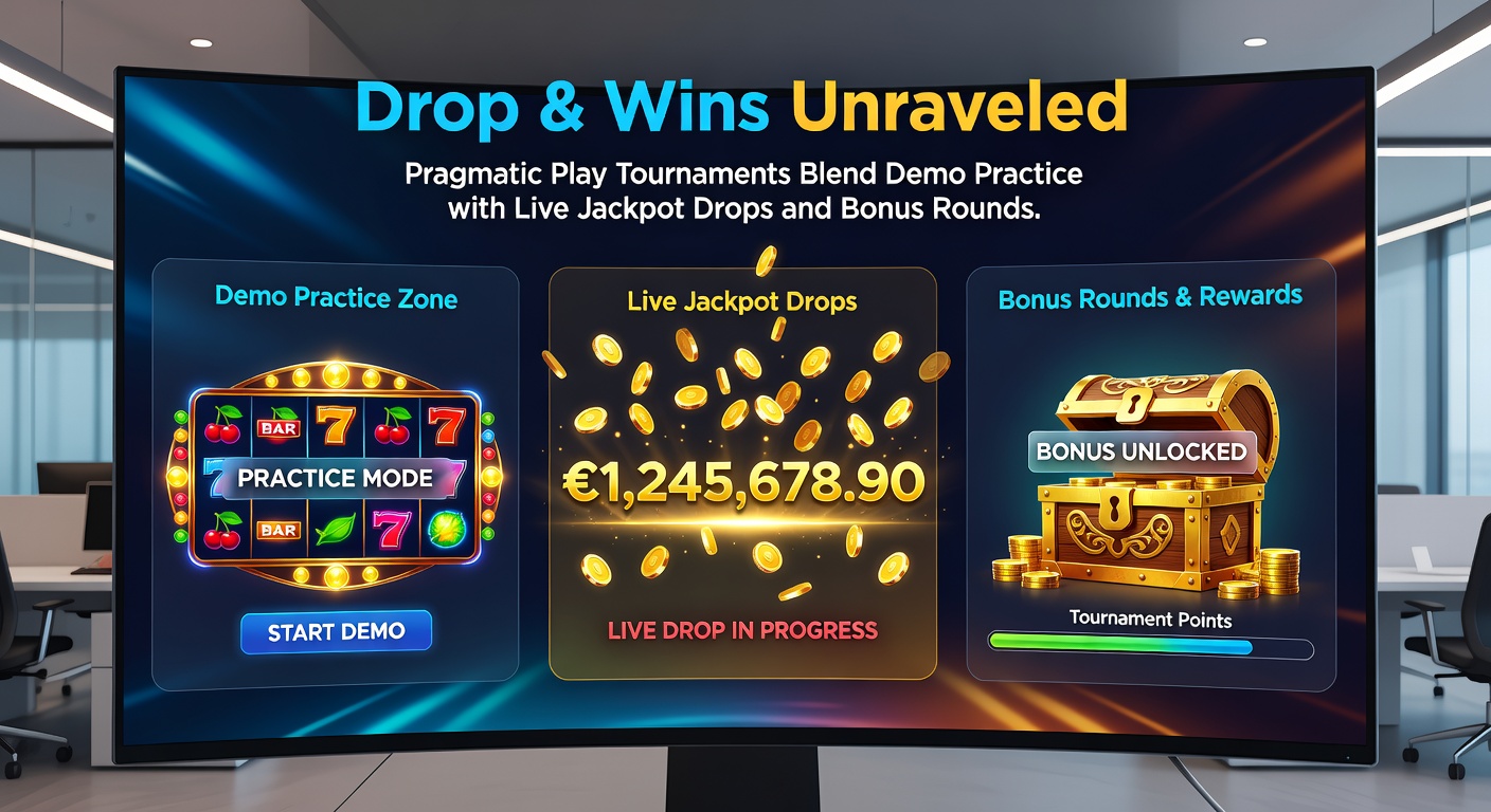 Exciting in-game notification of a Pragmatic Play Jackpot Drop landing a major prize during a heated Drop & Wins tournament