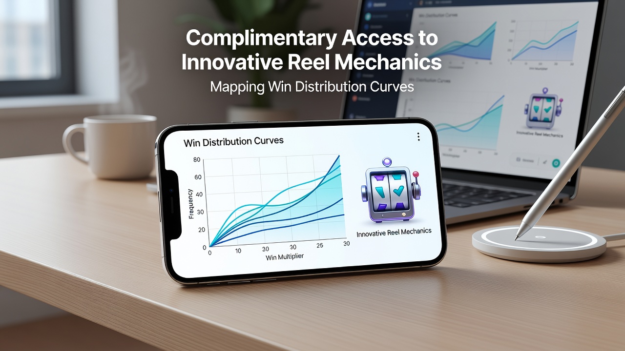 Graphs and charts illustrating win distribution curves from mobile slot analysis
