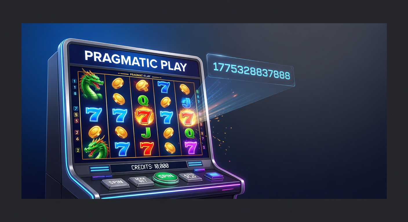 Vibrant Pragmatic Play slot reels spinning with colorful symbols and jackpot animations on a digital screen