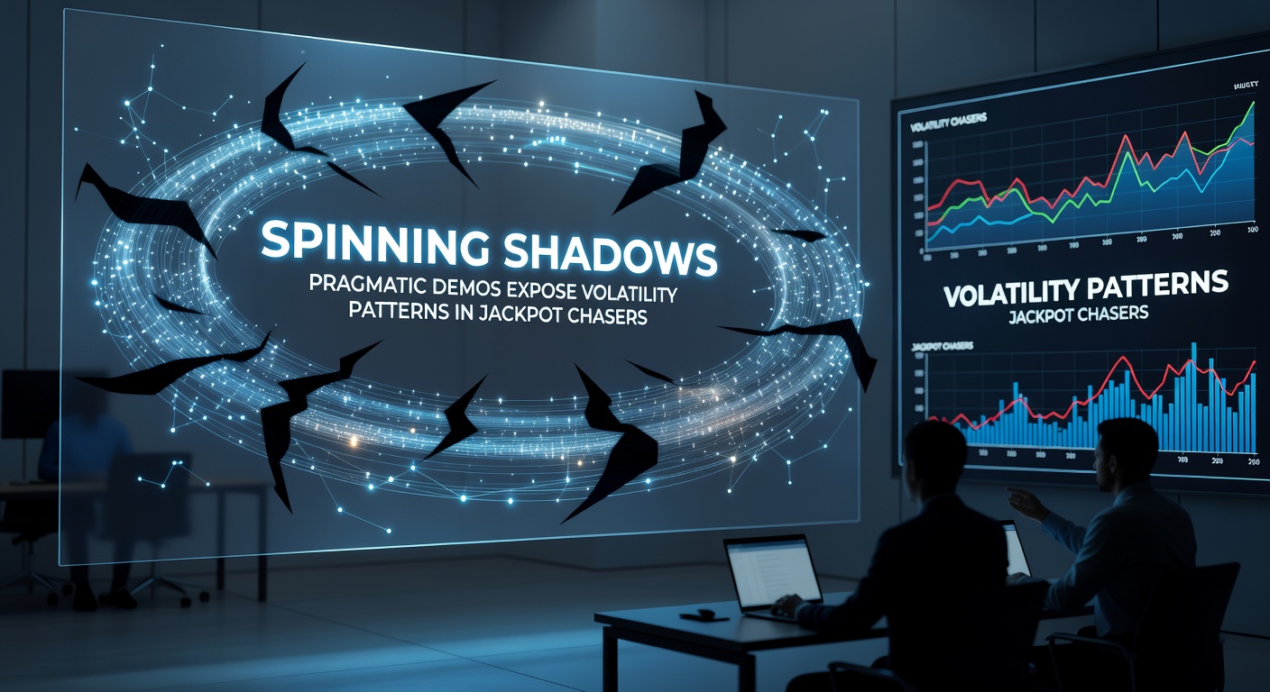 Close-up of a Pragmatic Play demo screen showing jackpot meters filling amid volatile spin sequences and shadowy effects