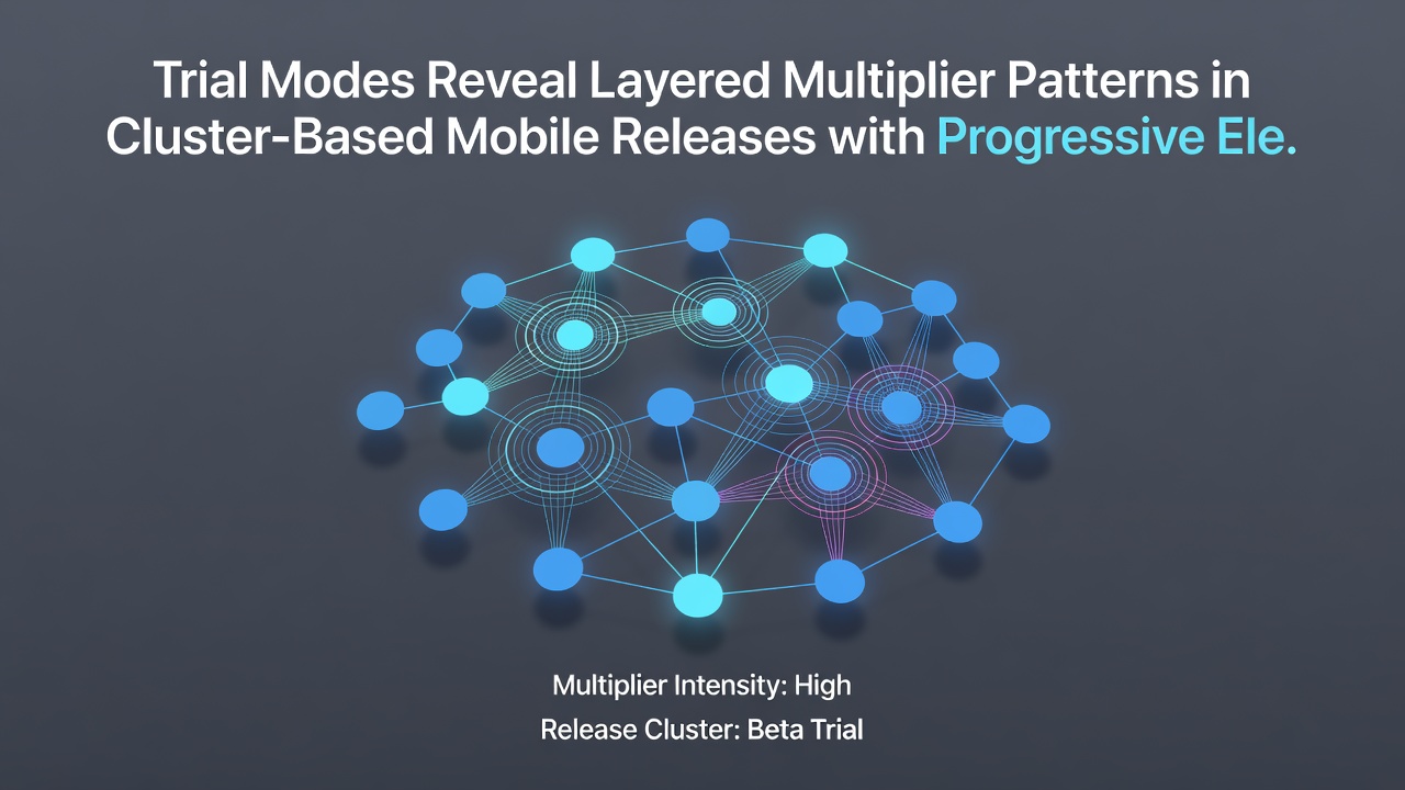 Detailed view of progressive multiplier meter filling during cluster cascades on a mobile device
